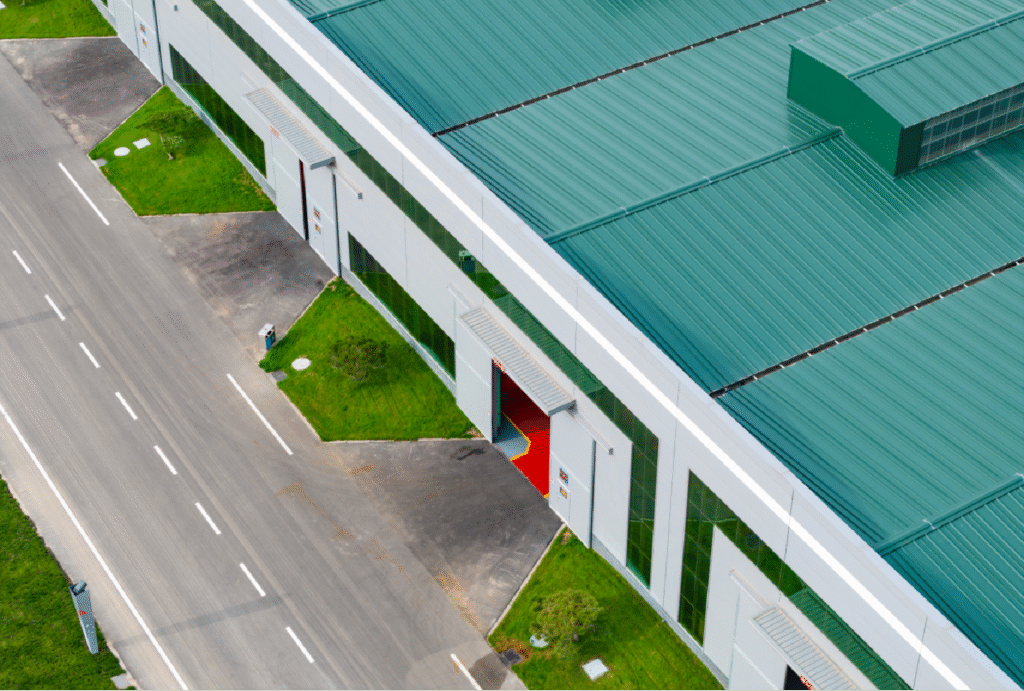 Colored metal roof panels